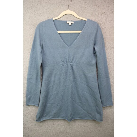 Garnet Hill 100% Cashmere Long Sleeve Tunic-Size XS-Minimalist - Picture 1 of 9